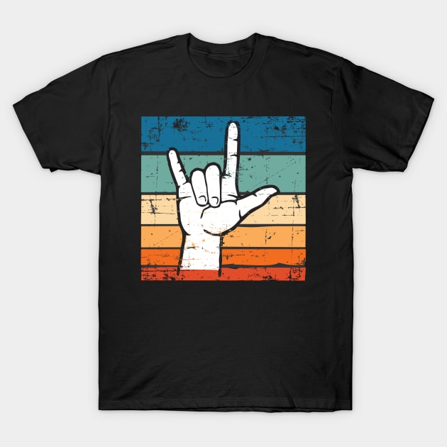 Vintage Metal Hand T-Shirt by area-design